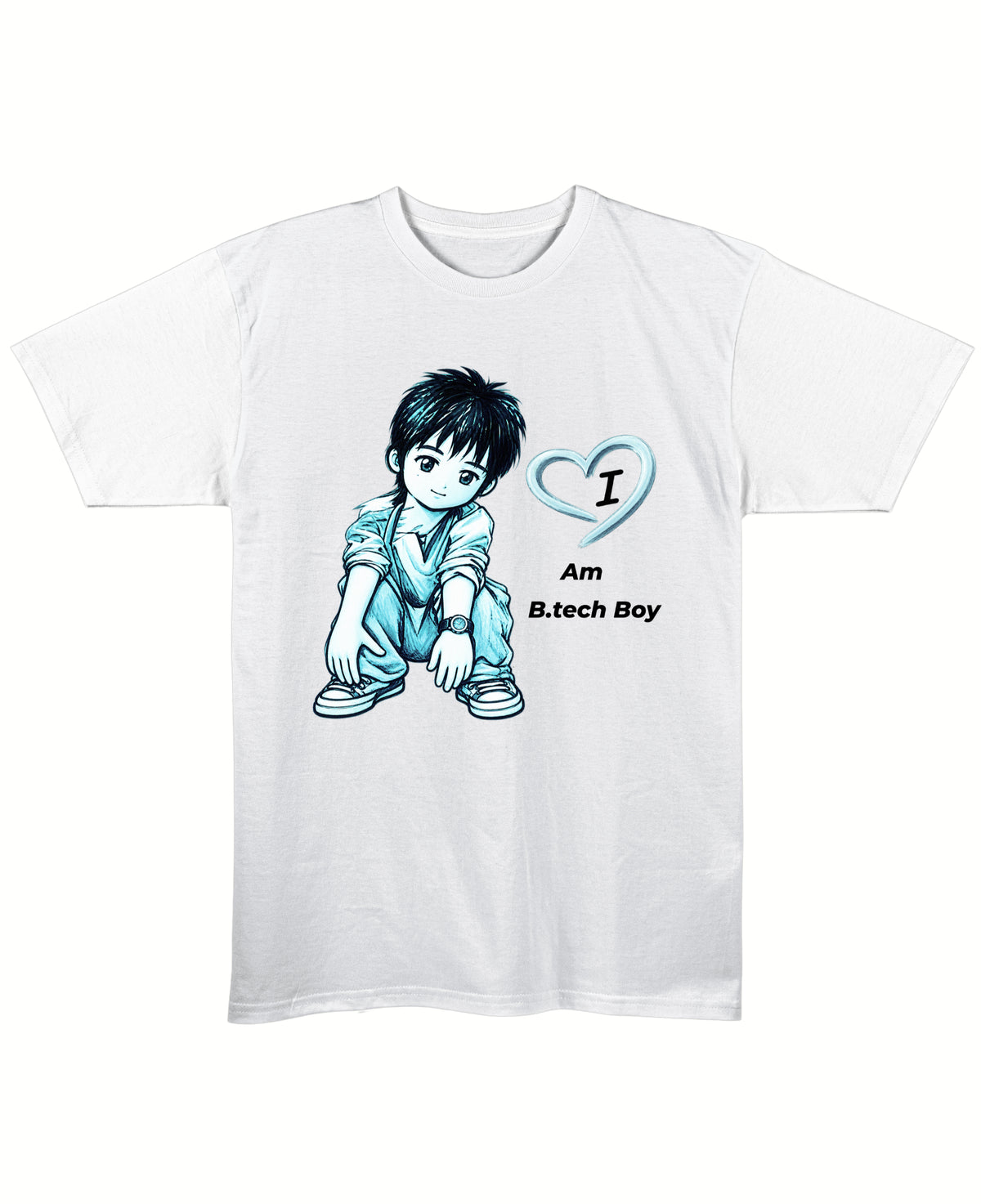 White Regular Fit T-shirt Front Design