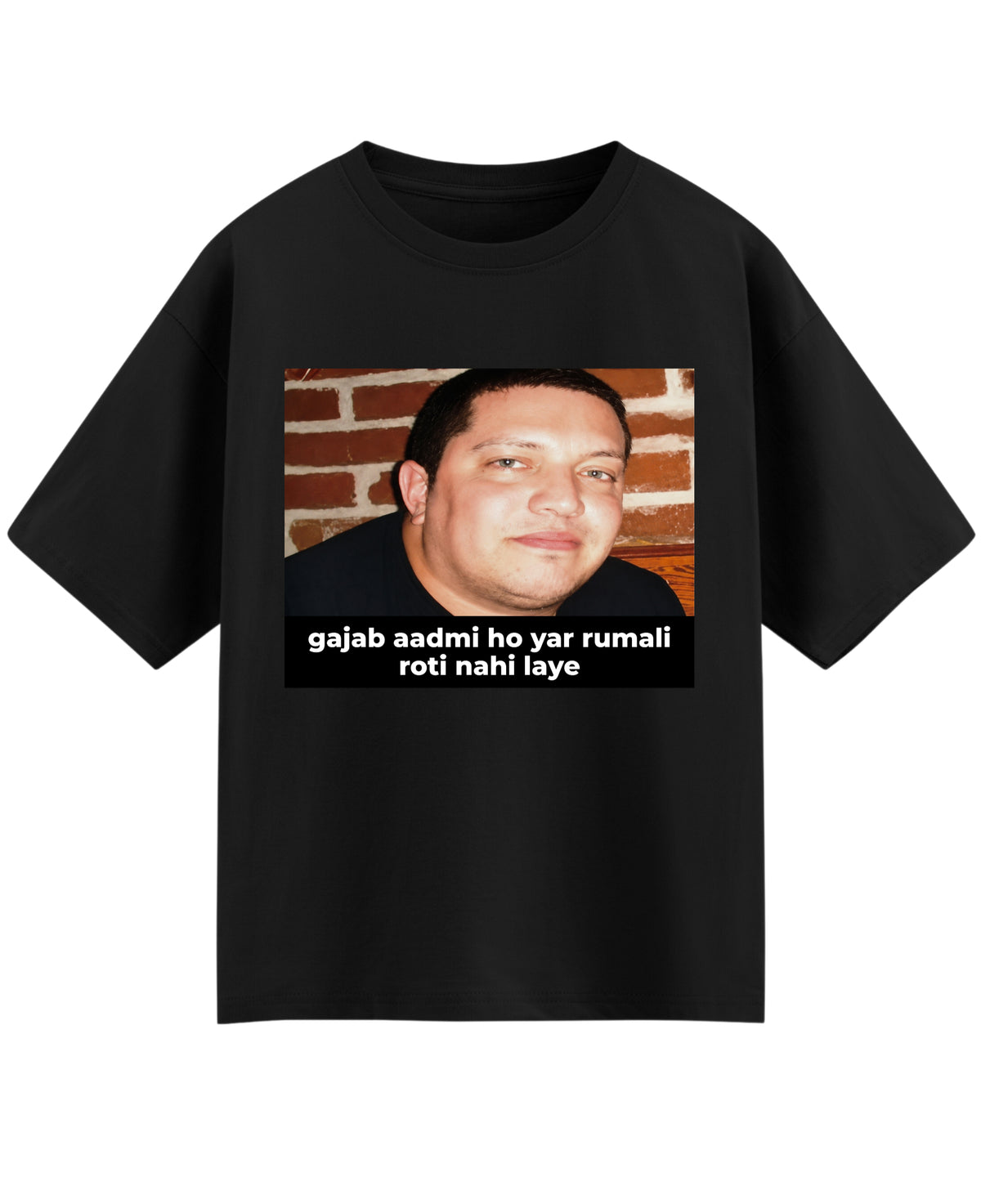 Black Oversized T-shirt Front Design
