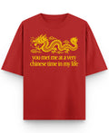 Red Oversized T-shirt Front Design
