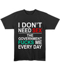 Black Regular Fit T-shirt Front Design